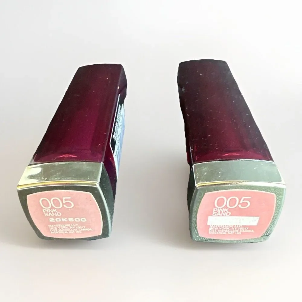 Maybelline Color Sensational PINK SAND 005 Lipstick lot of 2 Original Formula
